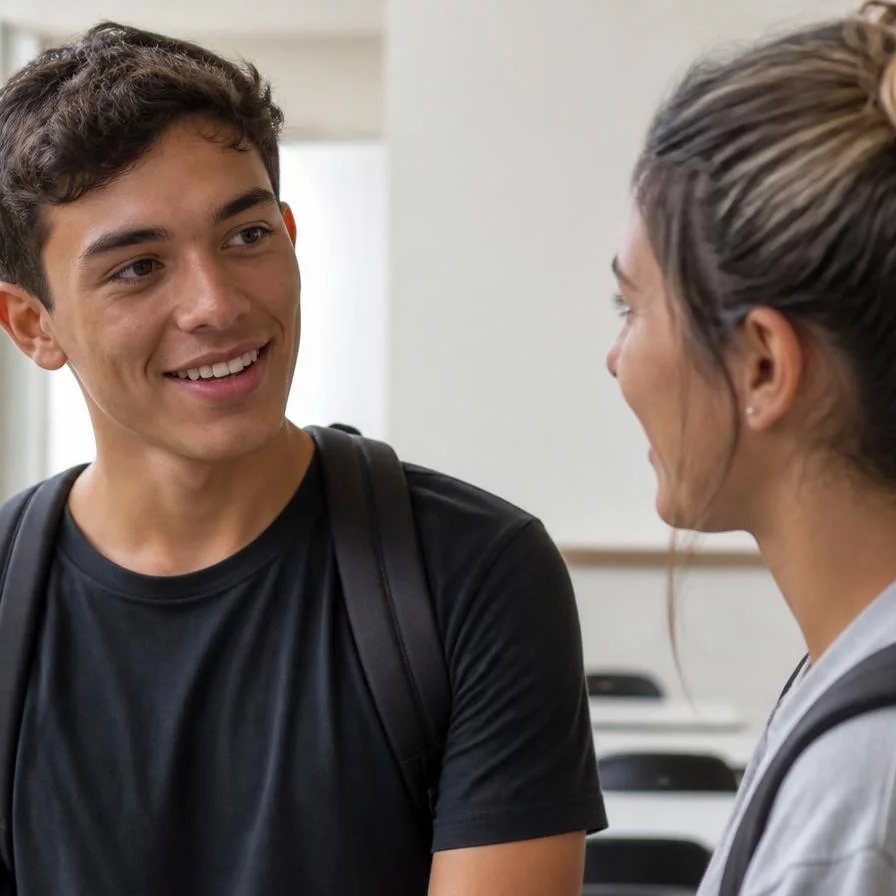 Time reunido em volta de folhas impressas com os itens da pauta do dia